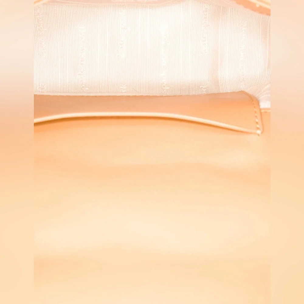 Limited Edition Kate Spade Boxxy East West Woven leather Tan Cream Bag excellent - Picture 6 of 6